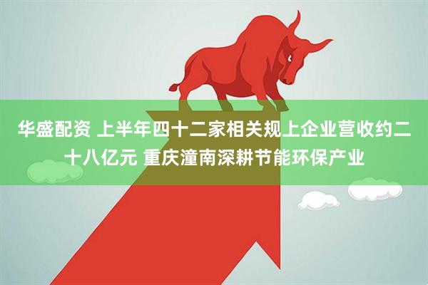 华盛配资 上半年四十二家相关规上企业营收约二十八亿元 重庆潼南深耕节能环保产业