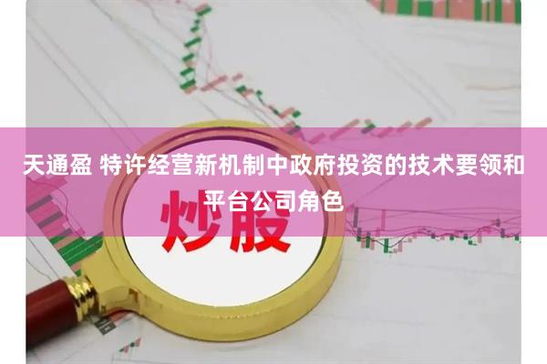 天通盈 特许经营新机制中政府投资的技术要领和平台公司角色