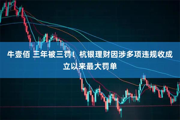牛壹佰 三年被三罚！杭银理财因涉多项违规收成立以来最大罚单