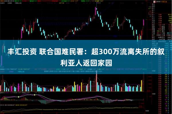 丰汇投资 联合国难民署:超300万流离失所的叙利亚人返回家园
